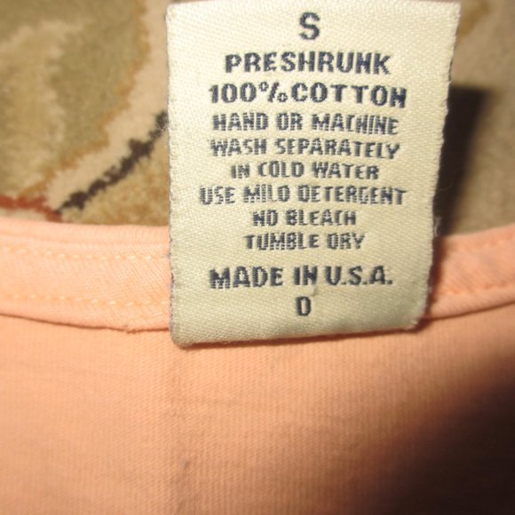 BLOUSE SHIRT S M SHOR Sleeve LINEN COTTON - Picture 5 of 10